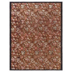 Doris Leslie Blau Alfombra Aubusson francesa de principios del siglo XX redimensionada