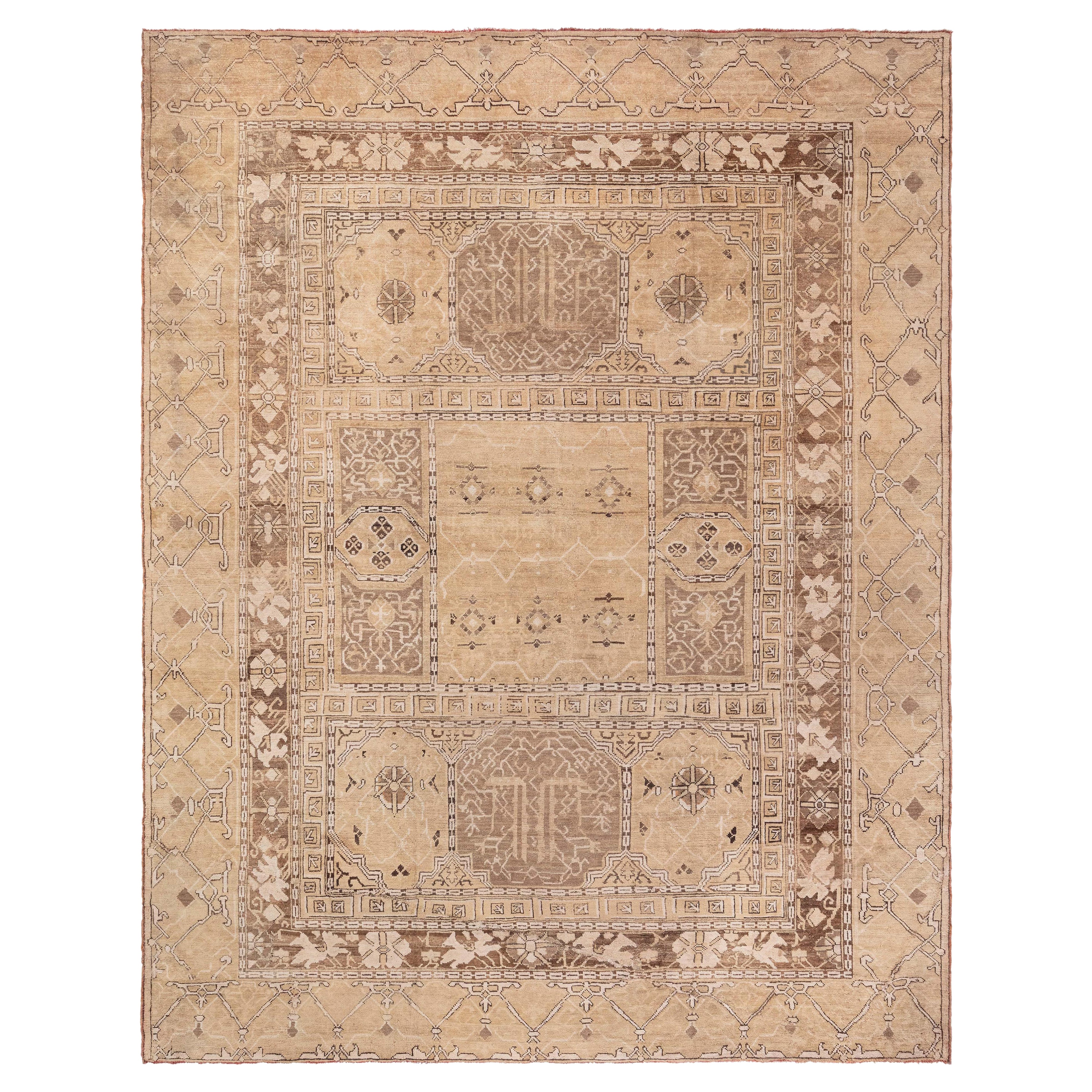 1900's Turkish Oushak Rug