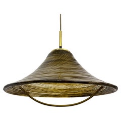 Mid century design lucite hanging Lamp , 1970s