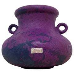 Zenith gouda Holland purple ceramic vase , 1970s