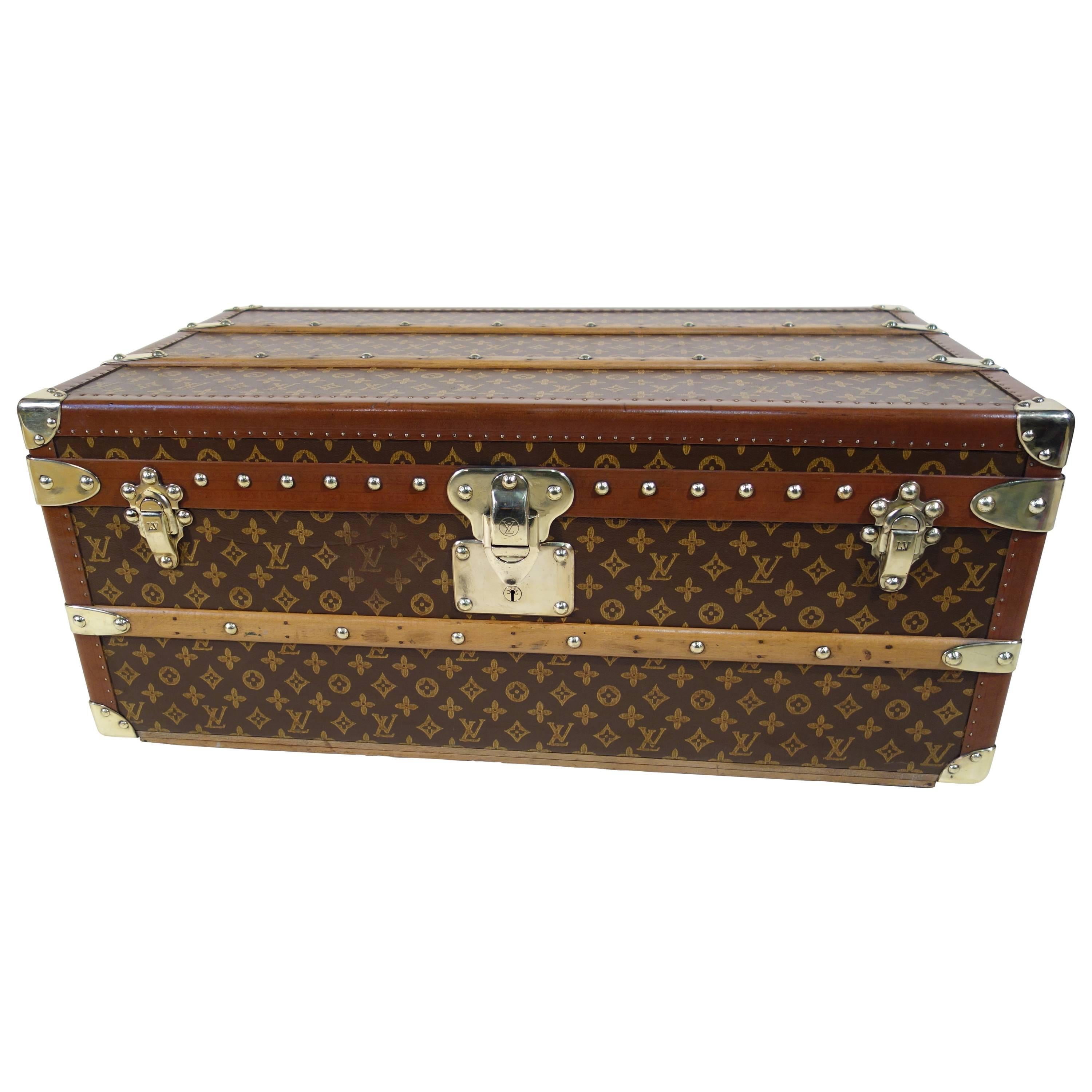 1950s Louis Vuitton Cabin Trunk or Malle Cabine Au Pochoir