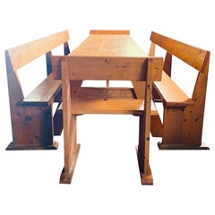 Antique Gerald McCabe Style Dining Set Table Dining Table Breakfast Nook Dining Set