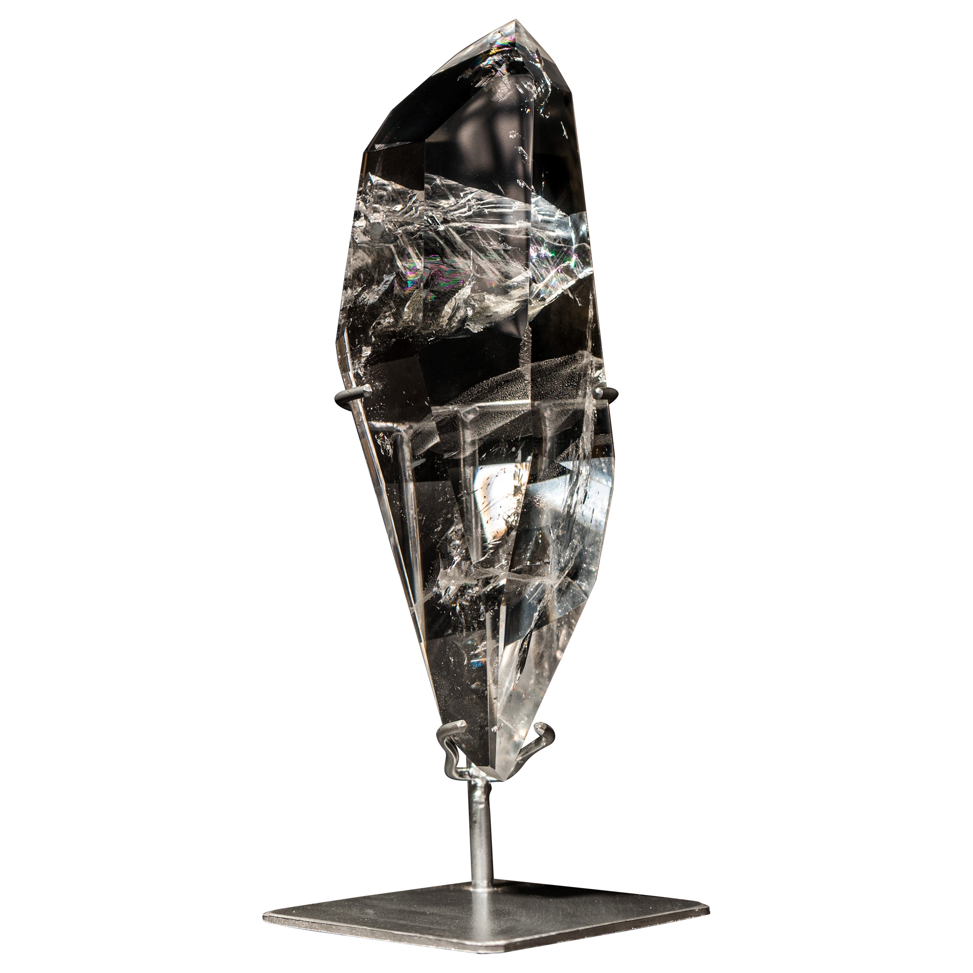 Point de quartz limuaire de Diamantina, clarté optique
