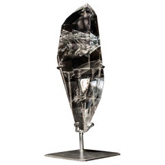 Water-Clear Lemurian-Quarzpunkt aus Diamantina, optische Klarheit