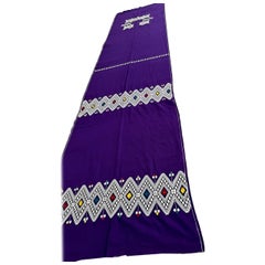 Alfombra de tela Guatemala morada 12' x 3