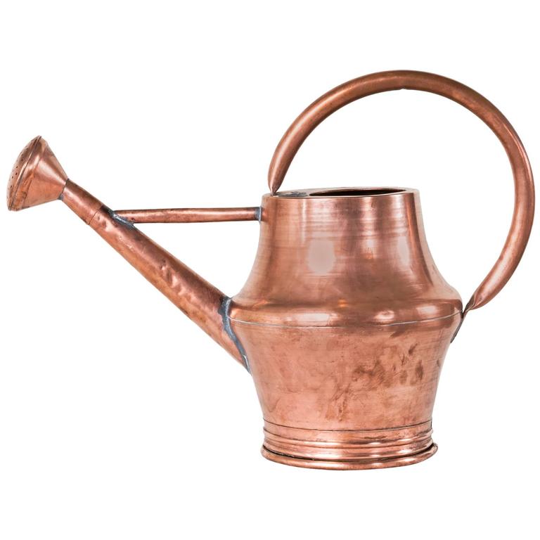 LargeScale 19th Century French Copper Watering Can at 1stDibs french