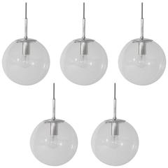 Five Beautiful Glashütte Limburg Globe Pendants 12