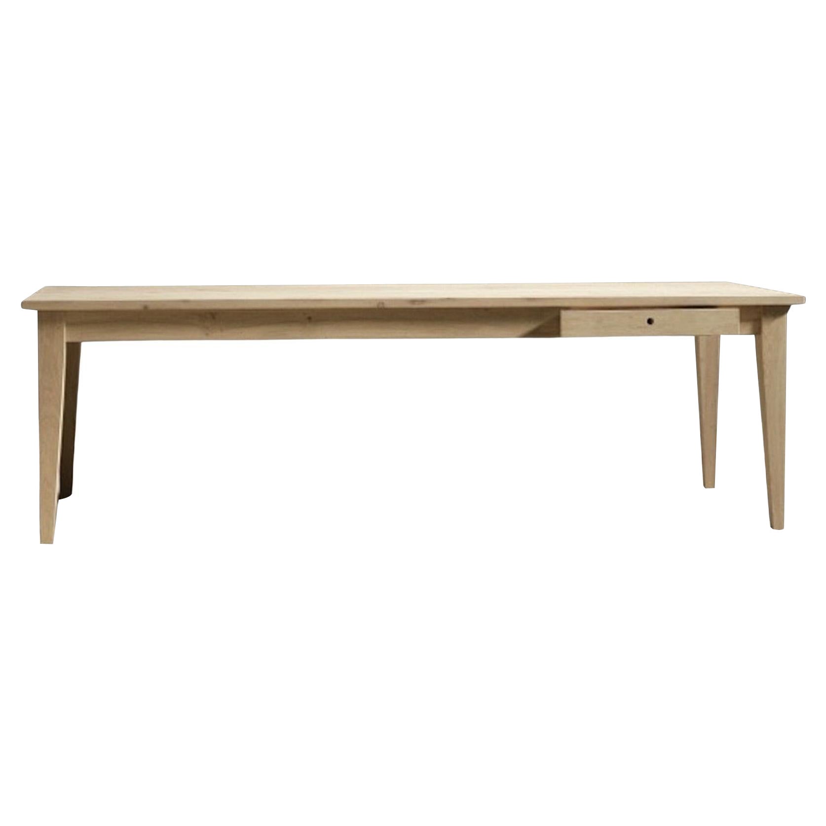 Tavolo da fattoria belga da 6'-6" in Oak massiccio