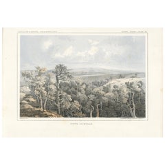 View of Butte de Morale - Une superbe estampe d'expédition du 19e siècle, 1856