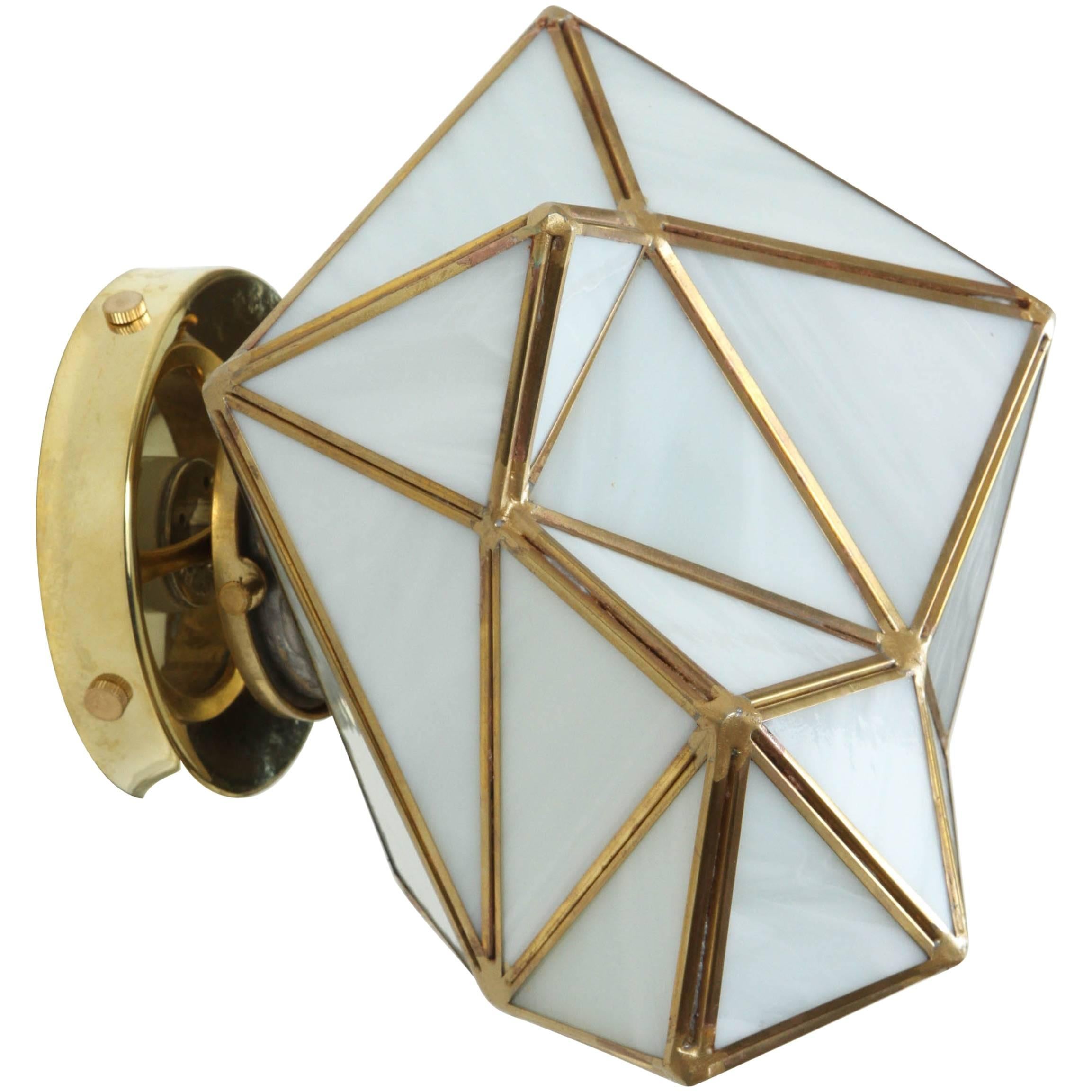 Small Geo Glass Sconce by Jason Koharik for Collected By