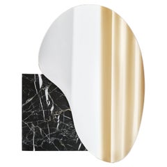 Black Marble Alanya Lake Wall Mirror 4 by NOOM