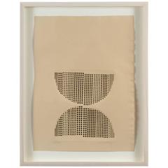 Stampa astratta con oro di Victor Vasarely