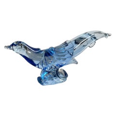 Chinese Glass Pheasant Bird Sculpture
