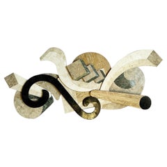 Contemporary Tessellated Stone Sculpted Wall Art