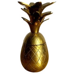 Vintage Boho Solid Brass Trinket Jar