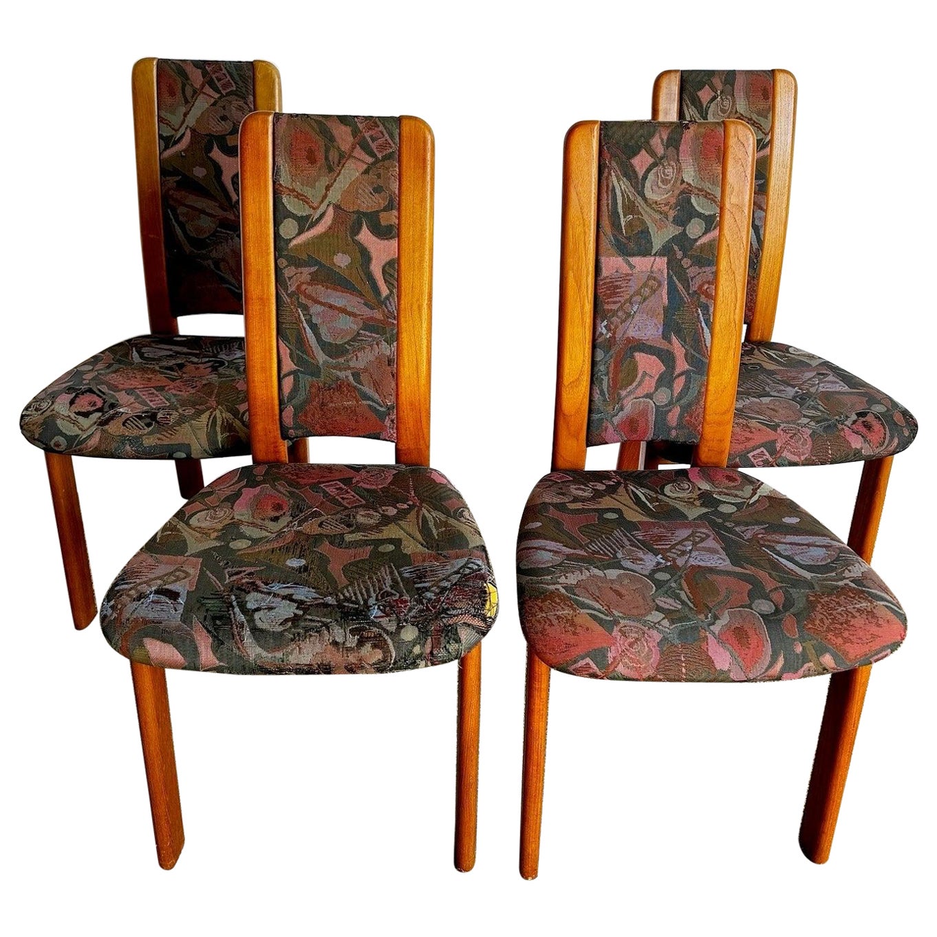 Sedie da pranzo moderne danesi in teak di Virsidan - Set di 4
