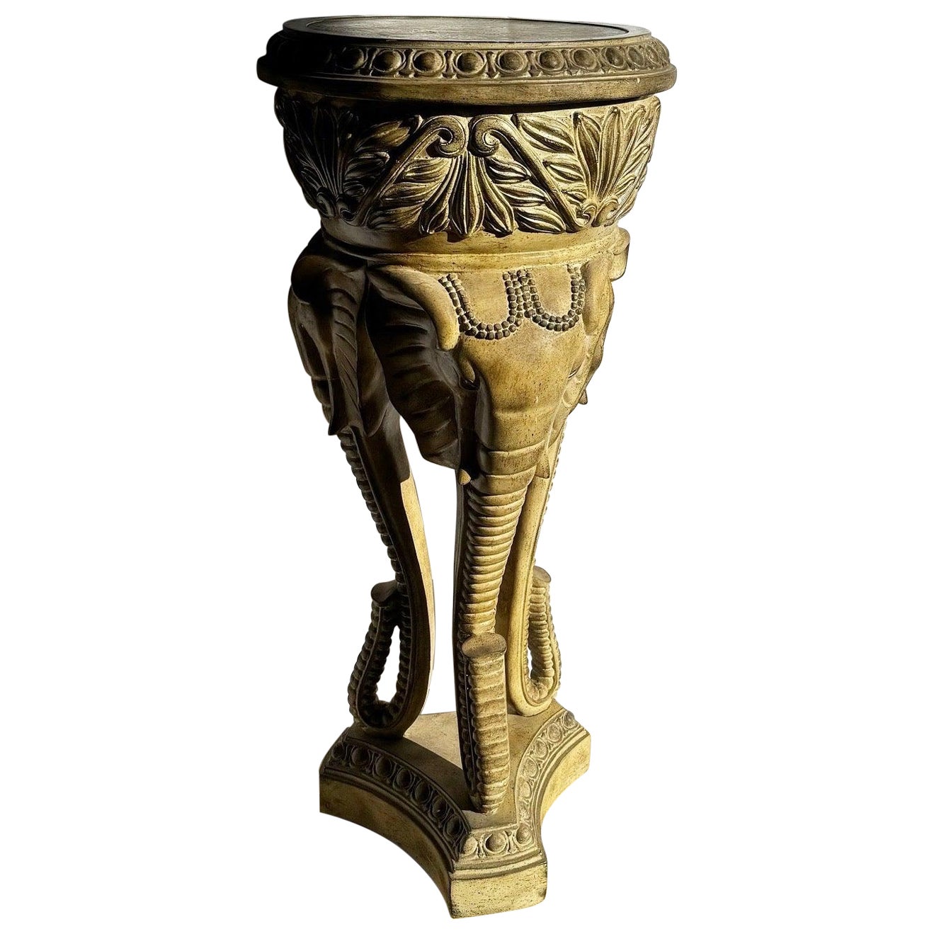 Regency Three Elephant Plant Stand/Planter/Planter