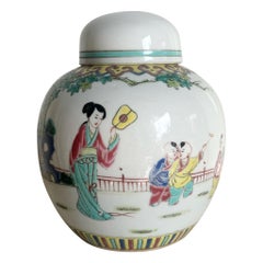 Pot à gingembre chinois peint à la main