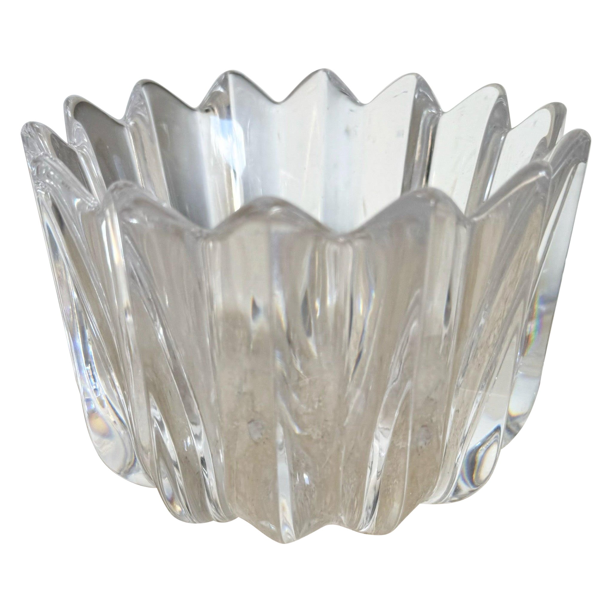 Vaso di cristallo svedese, Fleur di Orrefors in vendita