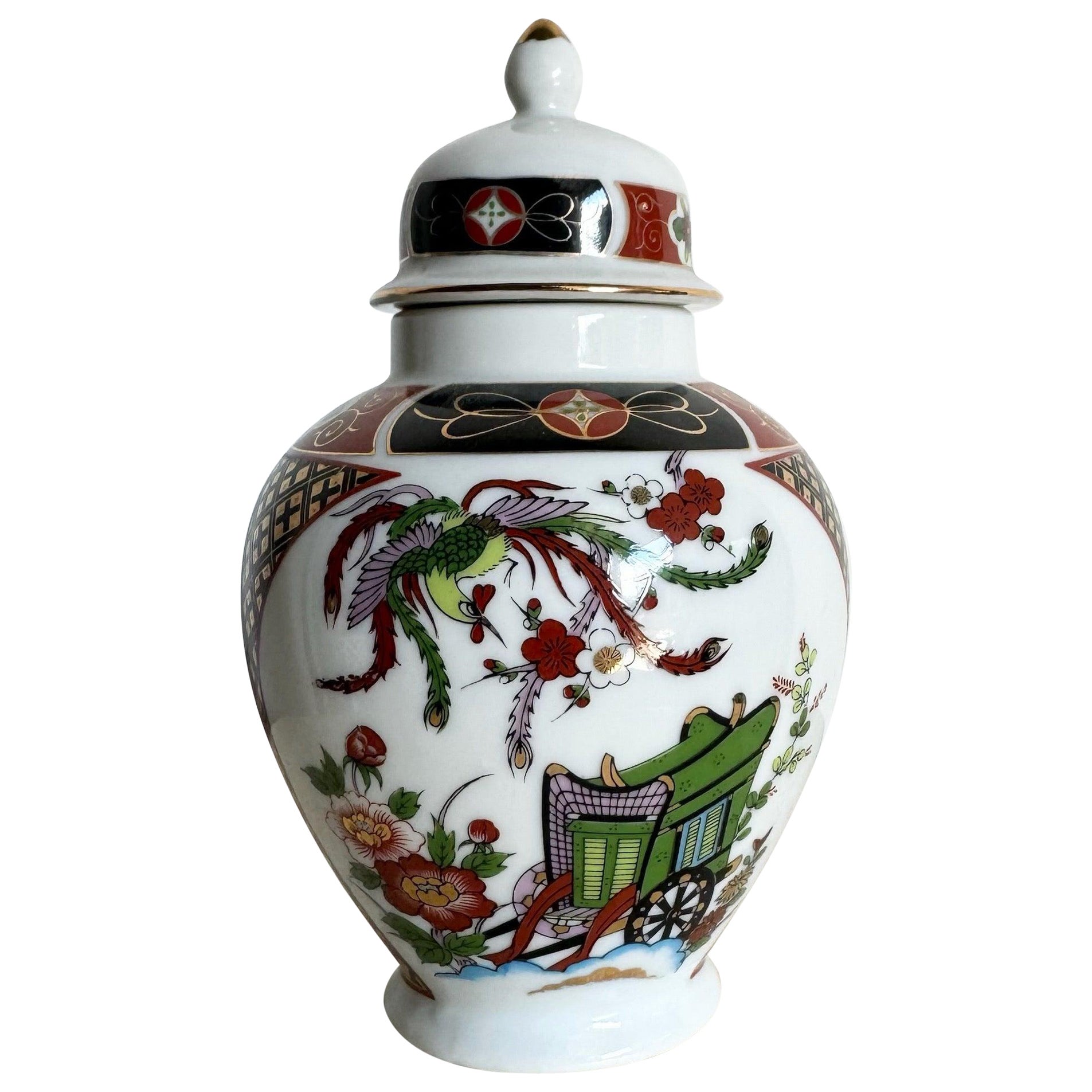 Vasetto di zenzero in porcellana giapponese Imari Porcelain