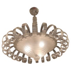 VENINI - 1930er Kronleuchter - Art Deco - MURANO - Hergestellt in ITALIEN