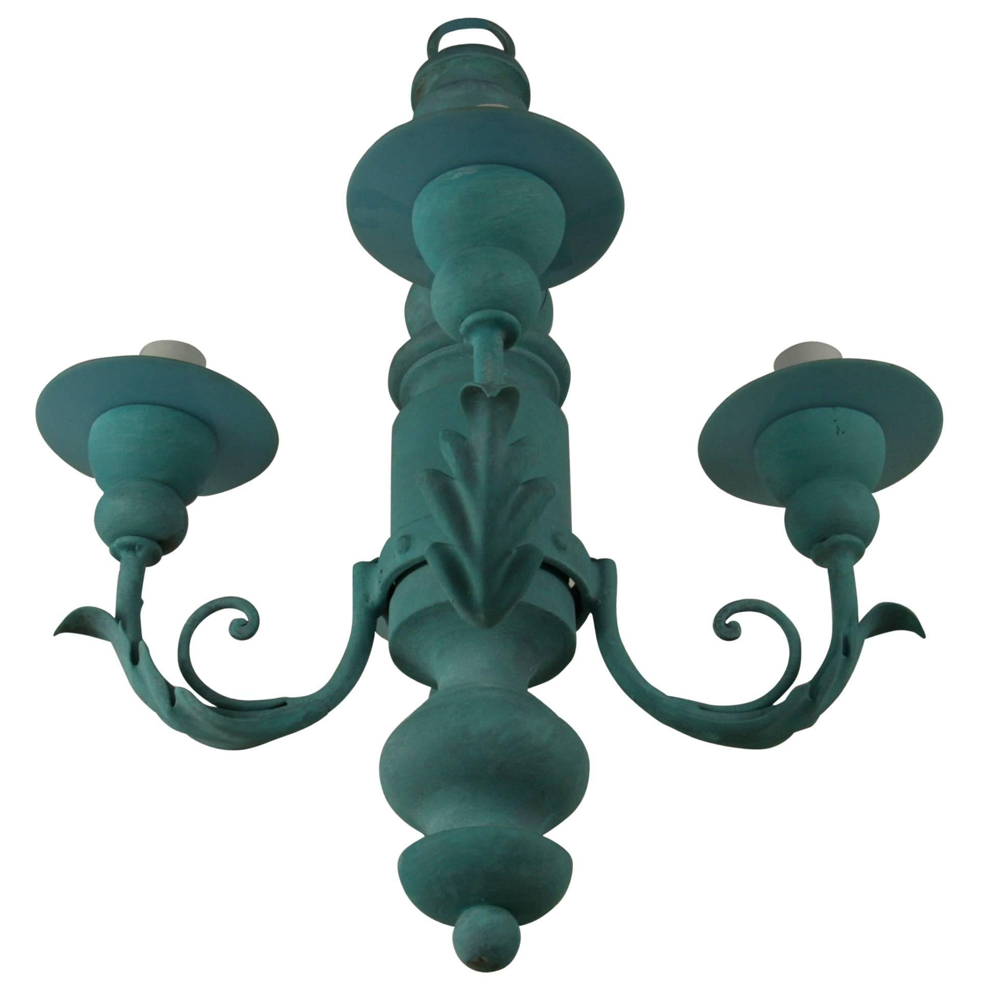 Petite Blue Chandelier