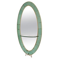 Late 29th Century Cristal Arte Large Scale Oval Floor Mirror