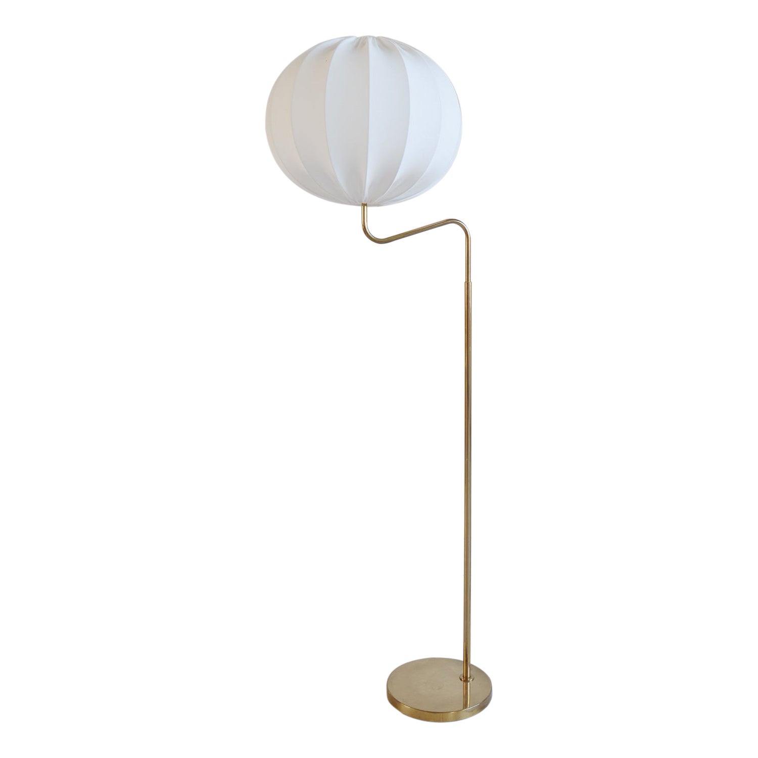 Midcentury Modern Brass Floor Lamp Bergboms GX-145 , Sweden, 1970s