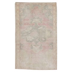 Oriental Hand Knots Rugs Vintage Turkish Mini Rug 1'9" x 2'10" #9021