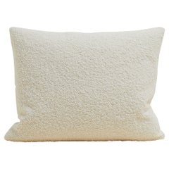 Cuscino in morbido bouclé color crema 60x50 cm