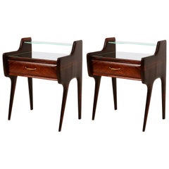 Pair of Italian Bed Side Tables or Nightstands after Ico Parisi