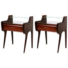 Pair of Italian Bed Side Tables or Nightstands after Ico Parisi 9