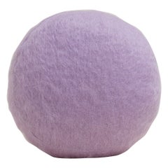 Cuscino rotondo in morbido mohair di Lavendel 45 cm