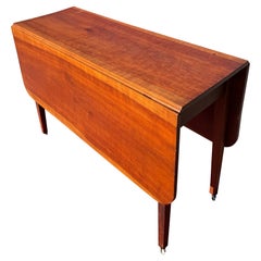 Antique 18th Century American Walnut Federal Drop-Leaf Table