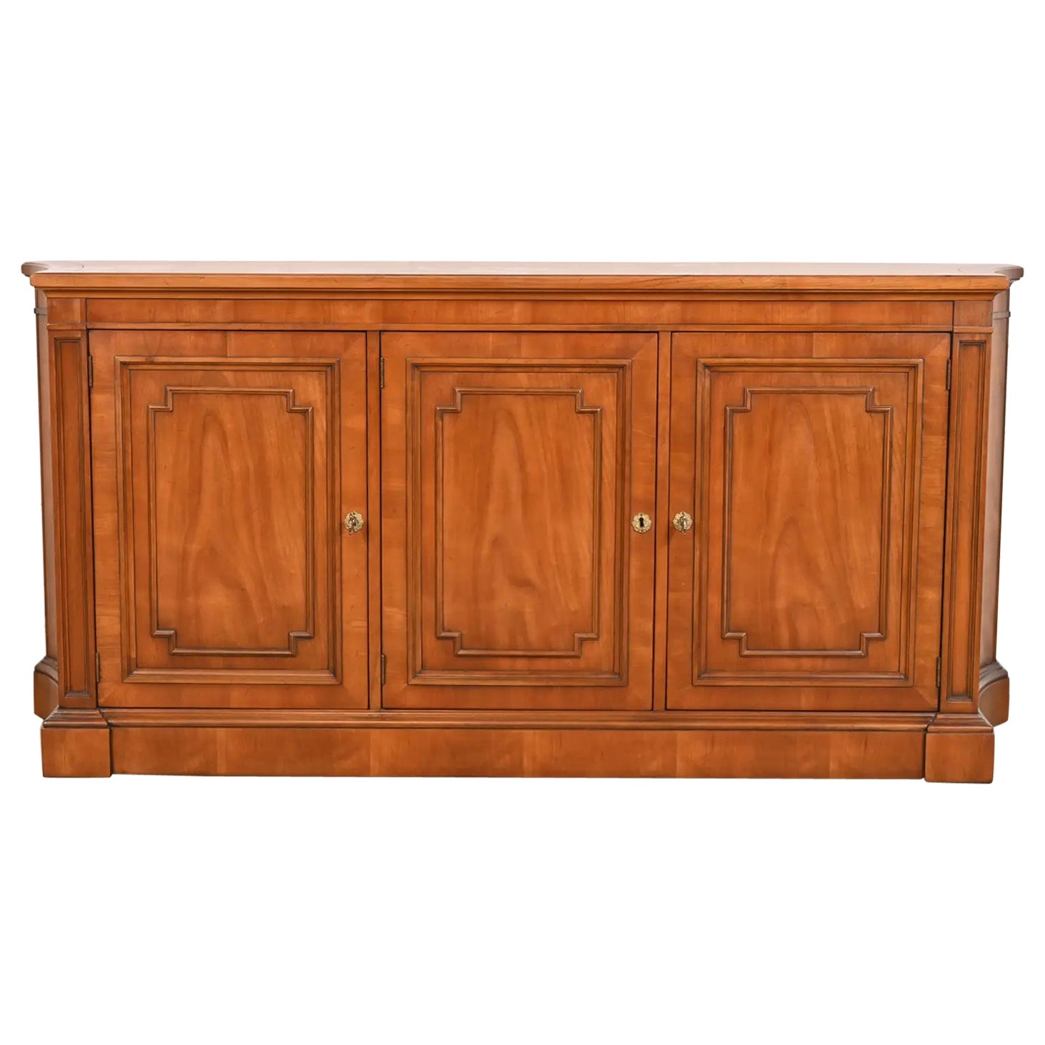 Kindel Furniture French Regency Louis XVI Cherry Wood Sideboard or Bar Cabinet