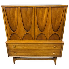 Mid-Century Modern Broyhill Brasilia Walnut High Chest