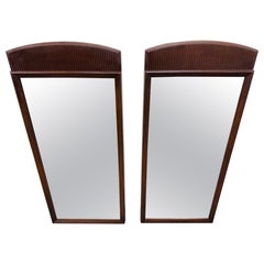 Espejos de nogal Lane 1st Edition Mid-Century Modern - Juego de 2