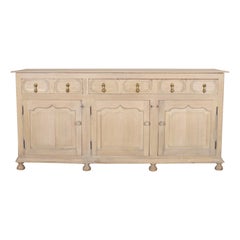 English Bleached Oak Dresser Base