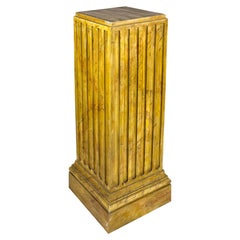 The Pedestal à colonnes en Wood, style néoclassique, 20e siècle