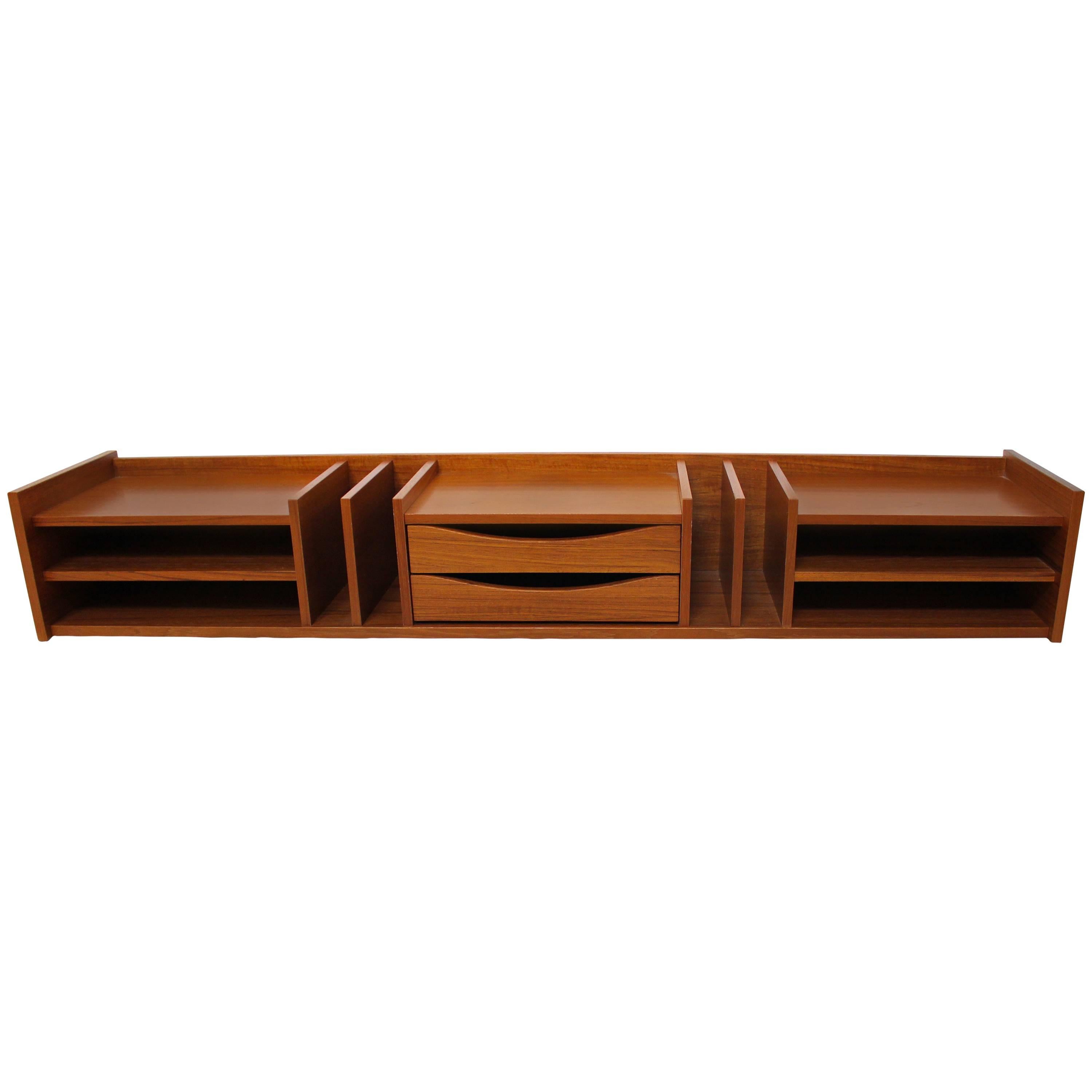 Danish Modern Teak Desk Organizer by Pedersen and Hansen