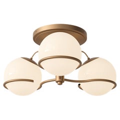 Gino Sarfatti Lamp Model 2042/3 Champagne Mount for Astep