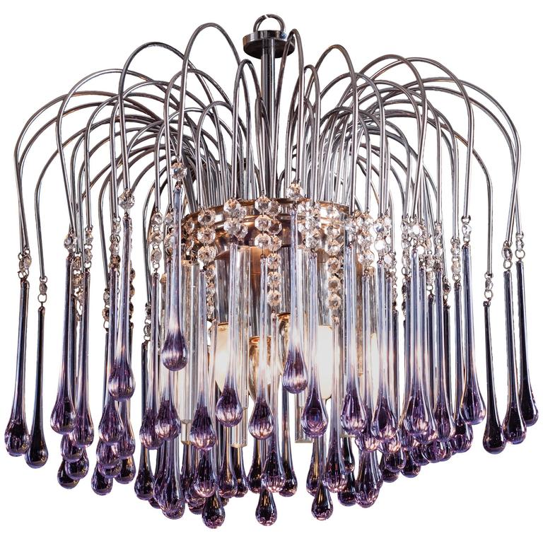 Murano Chandelier by Venini, 1960s For Sale at 1stdibs