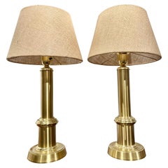 Pair of Swedish Brass Table Lamps by  Ewa Varnamo