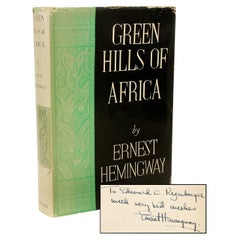 Ernest Hemingway. Greene & Greene Of Africa. 1935 - PRIMA EDIZIONE - COPIA DI PRESENTAZIONE