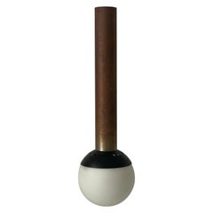 Deckenleuchte aus Messing und Kugelglas, Stilnovo zugeschrieben, 1960er Jahre, Italien