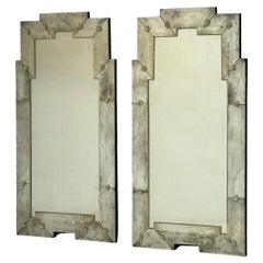 Art Deco Style, Antique and Beveled Glass, Venetian Wall Mirrors, 21st C.
