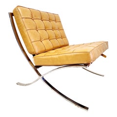 Chaise longue de style barcelonais du milieu du siècle