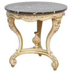 Italian painted and parcel gilt occasional table