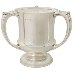 Sterling Silver Presentation/Champagne Cup, Art Nouveau Style, Antique George V