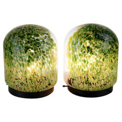 Pair of Neverrino Table Lamps by Gae Aulenti for Vistosi, 1970s.